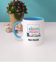 Kimya Mühendisi Kupa Bardak Mavi