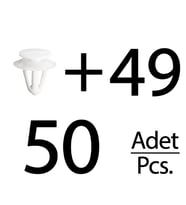 Opel için Döşeme Klipsi- 50 Adet