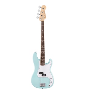 Squier 0379700504 Debut Precision Bass Gitar (Daphne Blue) Laurel Klavye Mavi Renk ve Rahat C Sap