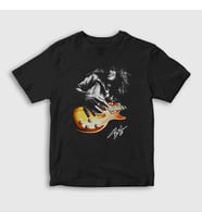 Presmono Unisex Çocuk Siyah Sign Guitarist Guns N' Roses Slash T-Shirt 411837tt