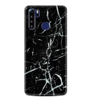 Reeder P13 Blue Max Kılıf Desenli Silikon Black Marble 3