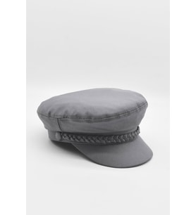 Erkek Driver Kasket Flat Cap Kaptan Şapkası - Gri