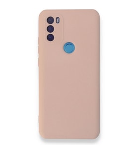 General Mobile Gm 21 Plus Kılıf Nano İçi Kadife Silikon - Pudra