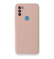 General Mobile Gm 21 Plus Kılıf Nano İçi Kadife Silikon - Pudra