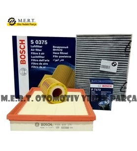 Bmw 1.20I F20 Benzinli Filtre Bakım Seti (2011-2015) Bosch