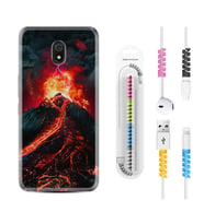 Xiaomi Redmi 8A 8 Pro 9C 9T 10C 11T Pro Kılıf Kablo Koruma Spiral Silikon Yanardağ 1611