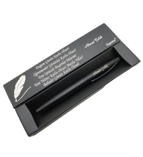 Signator® C590 Mat Siyah Roller Kalem  İsme Özel Kalem  Hediyelik Kalem (Karışık)