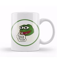 Conservative Frog Feels Good Man Kupa Bardak Porselen