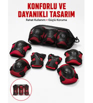 Kaykay Paten Scooter Bisiklet Koruyucu Ekipman Seti Darbe Emici Koruma