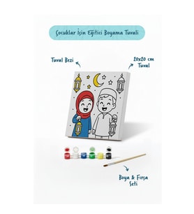 Ramazan Eğitici Boyama Seti Fenerli Çocuklar (Şövalesiz)