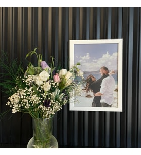 15X21 Fotoğraflı Duvar Çerçevesi (Beyaz)