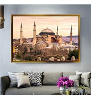 Altın Çerçeveli dekoratif tablo a1696 (Gold)