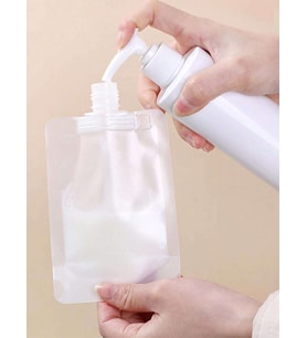 Taşınabilir Sıvı Seyahat Kiti Pratik Sıvı Seyahat Torbası Krem Şampuan Kabı 3 Adet 100ml