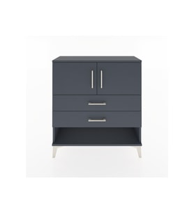 Arges Şifonyer 2 Raflı 2 Çekmeceli 2 Kapaklı 88x30x96 Antrasit-Antrasit