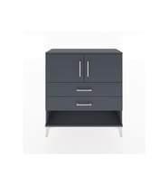 Arges Şifonyer 2 Raflı 2 Çekmeceli 2 Kapaklı 88x30x96 Antrasit-Antrasit