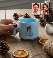 Kişiye Özel Karikatürlü Gelin Damat Balayı Çifti T Pastel Kupa Sevgililer Günü Hediyesi