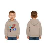 Unisex  Baskılı brawl stars Çocuk Swaetshirt Kapüşonlu 3 İplik Şardonlu (Taş)
