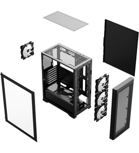 FRISBY 600w 80+ BRONZE FC-9480G Gaming Mid Tower PC Kasası