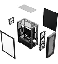 FRISBY 600w 80+ BRONZE FC-9480G Gaming Mid Tower PC Kasası