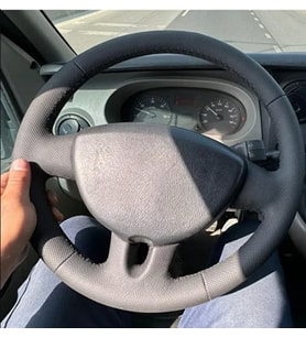 RENAULT MASTER 2 ARACA ÖZEL DİKMELİ DİREKSİYON KILIFI(AÇIKLAMAYI OKUYUNZ) (Siyah)