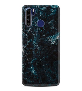 Reeder P13 Blue Max Kılıf Desenli Silikon Blue Mix Mermer