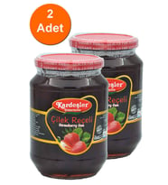 Kardeşler Çilek Reçeli Cam Kavanoz 1000 G x 2 Adet