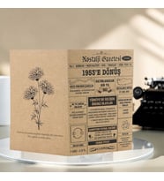 1953 Kraft Kutlama Kartı - Doğum Günü Kartı - Yıl Dönümü Kartı - Nostalji Gazetesi