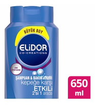 Elidor Kepeğe Karşı Etkili 2'si 1 arada Şampuan 650 ml
