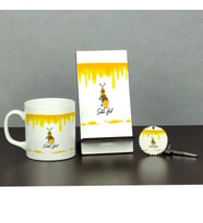 Bal Üçlü Set (Kupa + Telefon Standı + Anahtarlık)