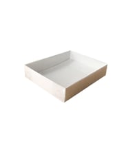 Asetat Kapaklı Karton Kutu 12X15X3 (25 Adet)  Beyaz