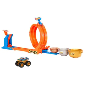JBX64 Hot Wheels Trucks Döngü ve Takla Bigfoot Oyun Parkuru