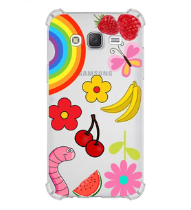 PrintiFy Samsung Galaxy J5 Uyumlu Water Color 5 Baskılı Şeffaf Köşe Korumalı Antişok Kılıf