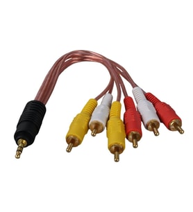 3.5 Mm Stereo Erkek -6 Tos Erkek 5+1 Ses Sistemi Kablosu
