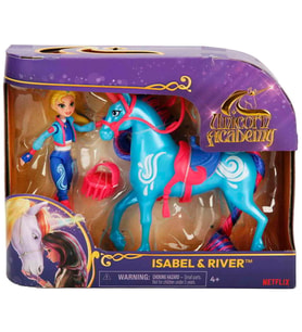 Unicorn Academy Figür ve Unicorn Seti - Isabel Ve River