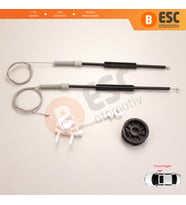 Fiat Doblo MK1 MPV Van 119 223 2001-2010 51718403 İçin Ön Sağ Kapı Cam Kriko Tamir Seti