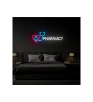 PHARMACY Yazılı ve Şekilli Neon Tabela