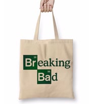 Breaking Bad Yeşil Yazılı Bez Çanta Uzun Saplı