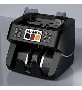MAHEN S2 Para Sayma Makinesi - 9 Ülke Profesyonel kullanım (Siyah-Siyah)