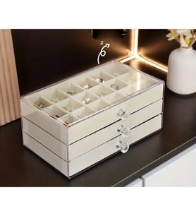 River World Takı ve Mücevher Kutu Organizer 3 Katlı