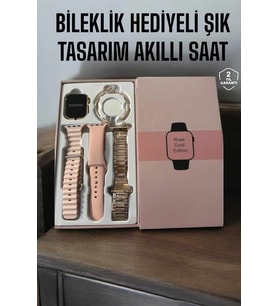 Akıllı Saat Bileklik Hediyeli Uzun Pil Ömrü GPS Takibi
