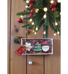 Yılbaşı kokulu mum seti özel kutuda