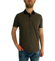 Erkek Polo Yaka Cepli Jakar Tişört Bgl-st01056 (Kahverengi)