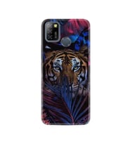 Infınıx Smart 5 Kılıf Desenli Silikon Kılıf Flowers Tiger 1319