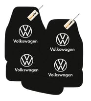 Volkswagen Oto Halı Paspas Seti 5 Parça  Şık Tasarım, Kaymaz Taban, Kolay Temizlenir (Siyah)