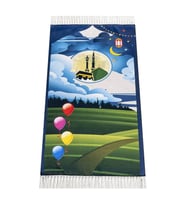Dijital Baskılı Çocuk Seccadesi - Balonlu Kabeli - 44 X 78 cm