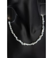 Ay Taşı Doğal Taş Tımbıl Kesim Beyaz 6x8mm Kolye