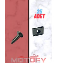MOTOSİKLET GRENAJ VİDA SEGMAN KLİPS SETİ 25 ADET
