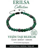 Sertifikalı Fasetli Terahertz – Koyu Yeşim Taşı Bileklik (İnce Model) – Bilgelik, Huzur ve Koruyucu Enerji Taşı (Çok Renkli)