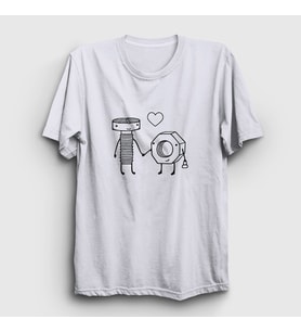 Presmono Unisex Beyaz Lovers V3 Valentine's Day Sevgililer Günü T-Shirt 284833tt (Beyaz)