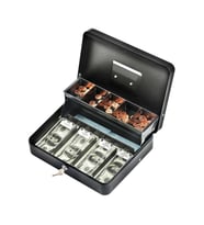 MÜHLEN Cash Box CB300 Fonksiyonel Taşınabilir Anahtarlı Para Çekmecesi/Kutusu Otomatik Para Rafları